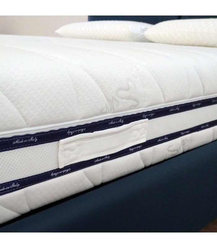 Materasso 80x190 Pronta consegna, 800 molle insacchettate e Memory, cuscini e tessuto imbottito – DETRAIBILE H24  - MED3.1