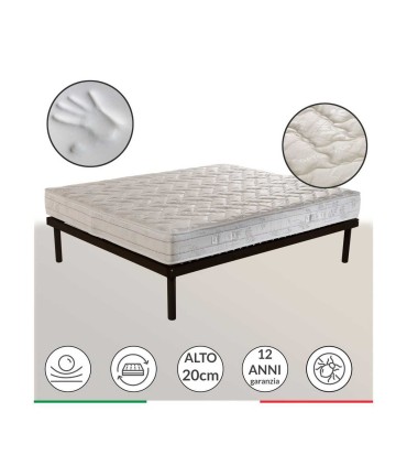 Materasso Perfetto Top in Memory Foam altezza 20 cm