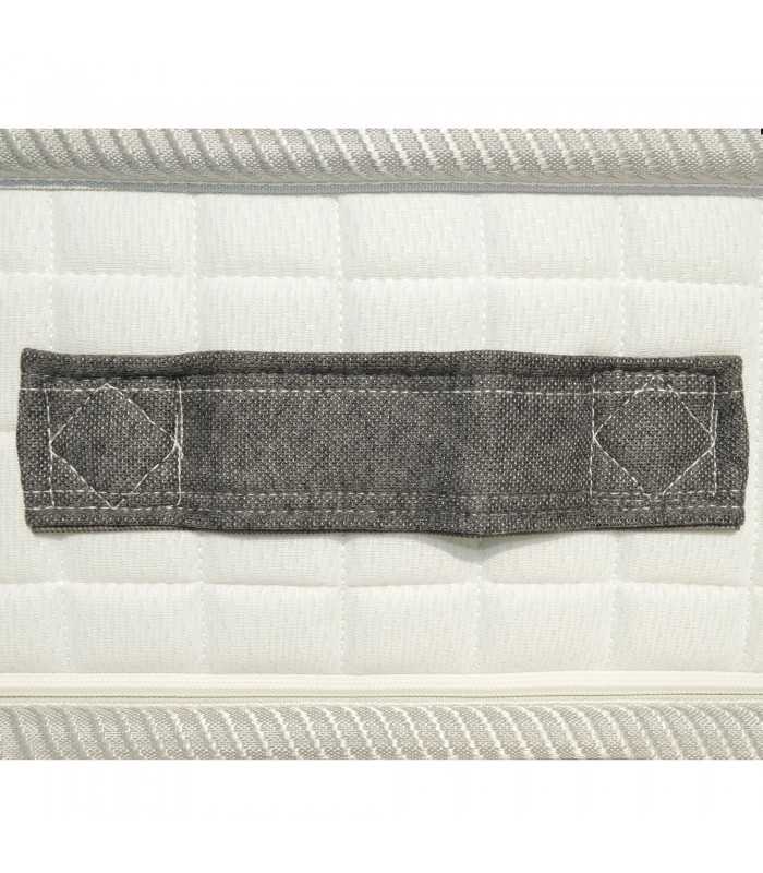 Materasso ecologico OCEAN H19 cm interno onda 7 zone, 3 cm Memory, ECO FRIENDLY, tessuto riciclato certificato. DETRAIBILE