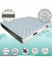 Materasso ecologico OCEAN H19 cm interno onda 7 zone, 3 cm Memory, ECO FRIENDLY, tessuto riciclato certificato. DETRAIBILE