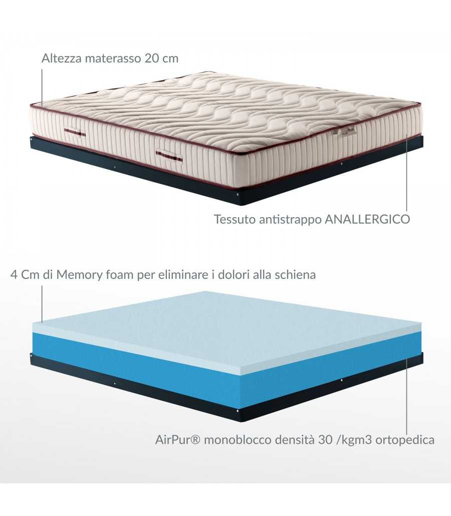 Materasso Memory Foam Ala